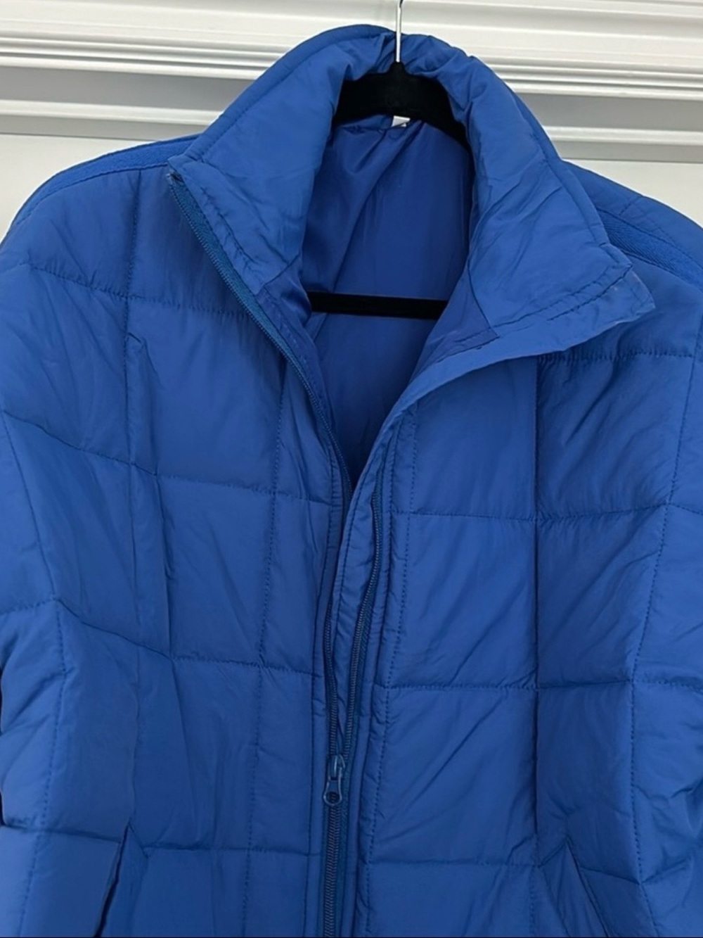 Classic Blue Quilted Puffer Jacket - Women's